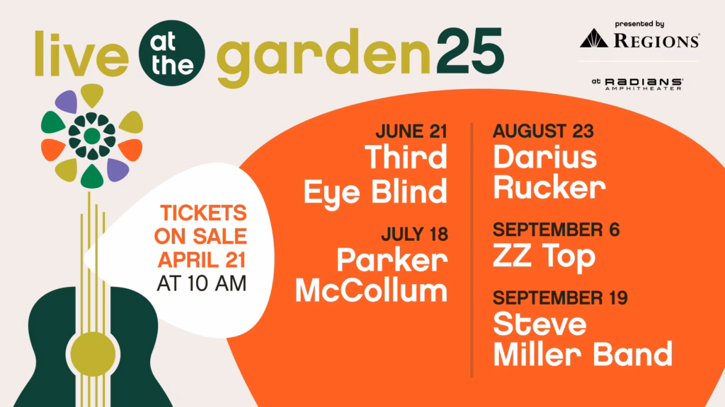 Se anuncia la programación de la serie de conciertos Live at the Garden