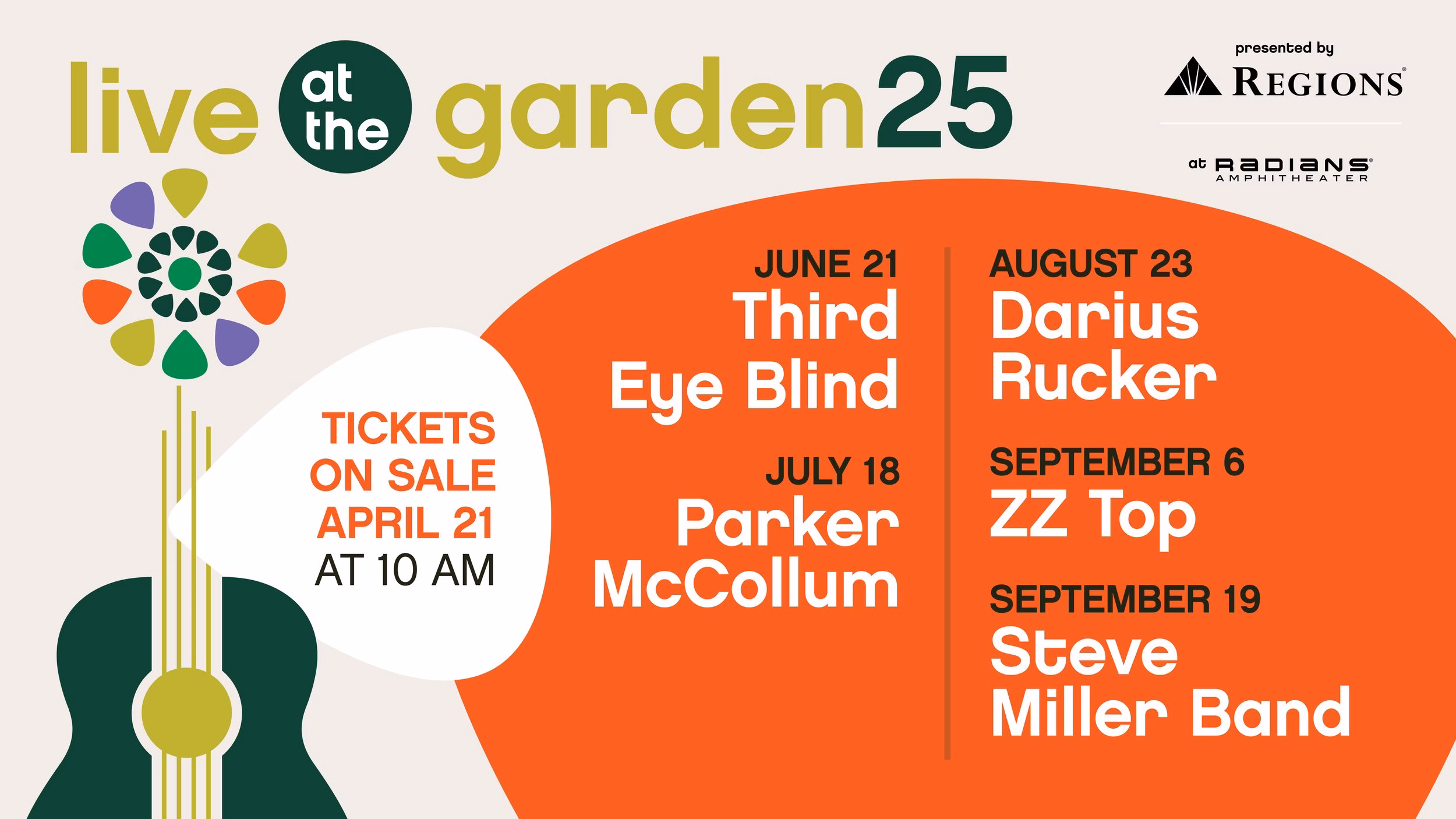 Se anuncia la programación de la serie de conciertos Live at the Garden