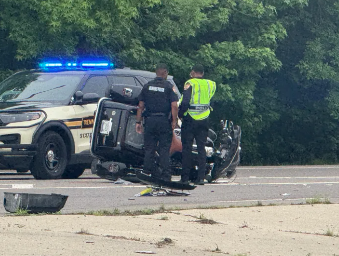 Accidente de tránsito en la Germantown Parkway y Walnut Grove deja un motociclista herido de gravedad