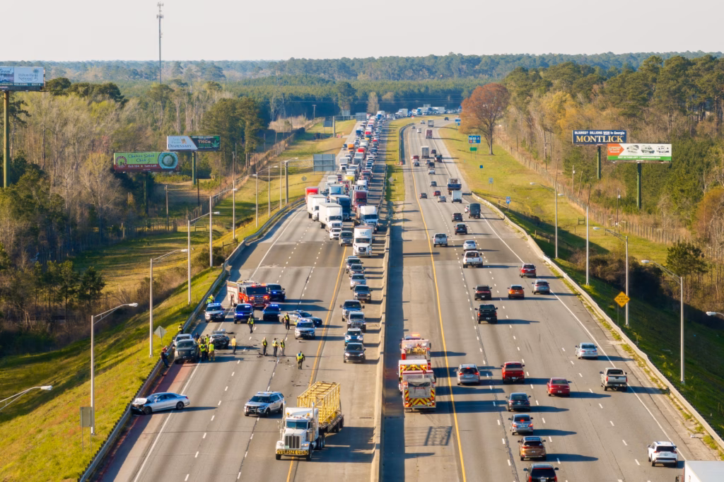 Dos personas hospitalizadas tras accidente que provocó derrame de materiales peligrosos en la I-40
